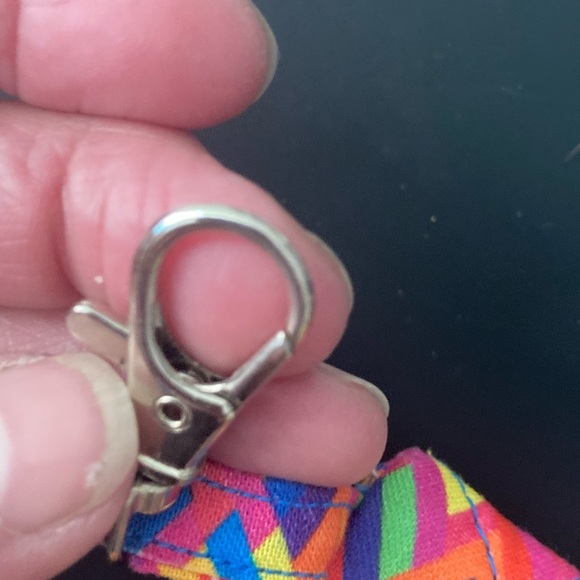 Colorful Geometric Patterned Pouch - Picture 4 of 5